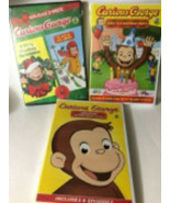 Lot of 3 Curious George: Holiday 2-Pack, Zoo Night, Goes To A Birthday N... - $22.98 CAD