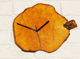 Clock, wooden clock, unique rustic clock, personalized gift, handmade wall clock - £97.43 GBP