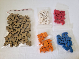 Catan Expansion Traders &amp; Barbarians 98 Meeples Tokens Replacement Parts Pieces - £16.75 GBP