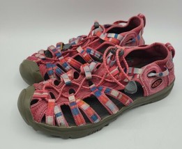 Keen Girls Sz 4 Sport Sandals Pink Whisper Rainbow Kids Waterproof Shoes 1012062 - £11.54 GBP