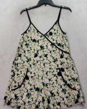 French Connection Romper Women Sz 2 Multi Floral Viscose Sleeveless Wrap... - $18.45