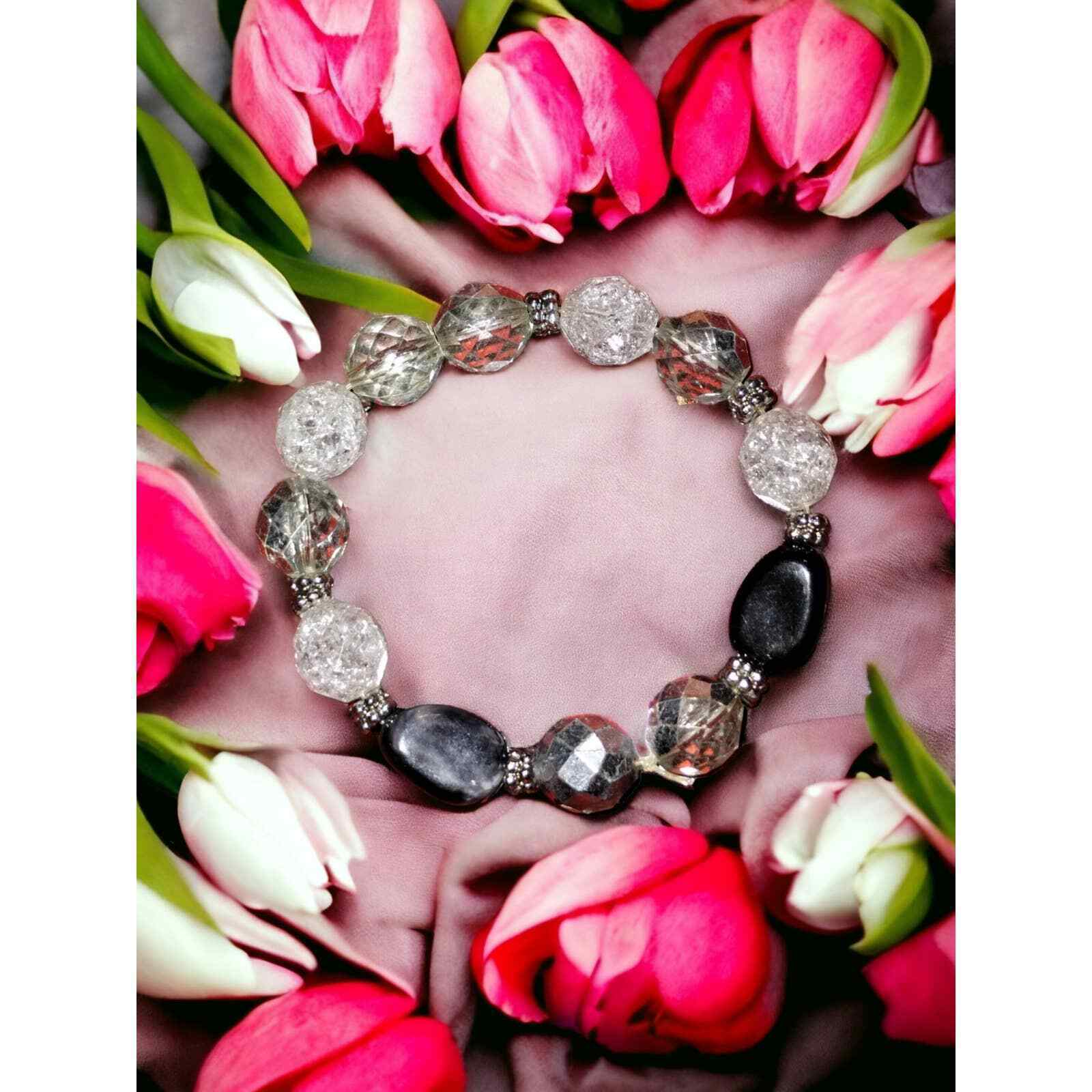 Multicolor vintage Brown beaded bracelet - $14.85