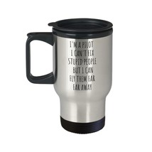 Insulated Pilot travel mug with lid, Gift for Pilot, Funny Pilot gift fo... - $47.99