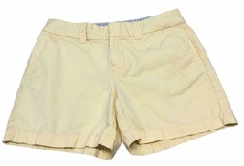 Tommy Hilfiger Shorts Womens 8 Chino Yellow Belt Loops Pockets 40665 100... - $21.41