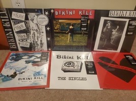 Lot of 6 Bikini Kill LPs: The Singles, Yeah Yeah Yeah Yeah, Reject All-American - £113.90 GBP
