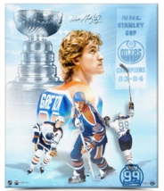 Wayne Gretzky Autographed &quot;1st Stanley Cup&quot; 40th Anniv. 30&quot; x 40&quot; Collage UDA LE - £1,929.18 GBP