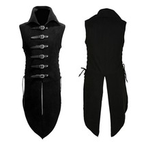 Cosplay Vintage Men Medieval Pirate Knight Costume Renaissance Vest Clothes new - £37.35 GBP