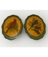 Red Cardinal Blue Bird MCM Wall Hanging Wood Plaque VTG P.H Gommer Decor... - $21.52 CAD
