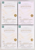 4X Wondershop Dewdrop String LED Lights 30 ct Warm White Copper Wire 10&#39;... - $19.95