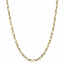 14k 4.40mm Semi-Solid Figaro Chain - $726.67