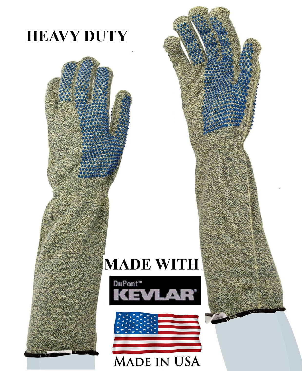 ArmorKnit ANIMAL HANDLING GLOVE&SLEEVE With KEVLAR Size MED*Dog,Cat,Bird,Reptile
