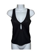 VERSACE JEANS COUTURE VJC TOP BLACK LOGO SZ S NEW - $120.88 CAD