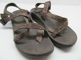 Chaco Brown Toe Loop Strappy Sandals Womens Size US 10 Vibram Soles - £23.10 GBP
