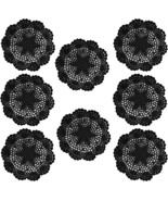 Phantomon 8 Inch Doilies Crochet Round Lace Doily Handmade Placemats 100... - $474.38 MXN