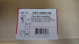 PASS &amp; SEYMOUR FB1-SRKS1B Floor Box Assembly 1Gang, Brass Cover Plate  - $28.59