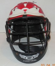 Cascade CPX Lacrosse Helmet With Mask Red White OSFM - $94.16