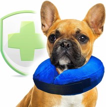 Primens Inflatable Dog / Cat Donut Cone Collar - Adjustable - (Blue) - Medium - £11.91 GBP