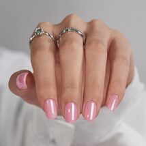 BTArtbox Press On Nails Short - Square Press On Nail, Pink Chrome Nail T... - $273.23 MXN