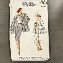 Very Easy Very Vogue Sewing Pattern 9976 8-10-12 Uncut 1987 Jacket, Skirt and Bl - $14.40