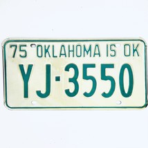 1975 United States Oklahoma Oklahoma County Passenger License Plate YJ-3550 - €11,20 EUR