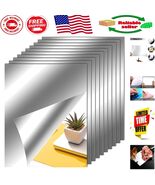 Self-Adhesive Flexible Mirror Sheets: 10 Pieces for Dynamic Home Styling - $26.56 CAD