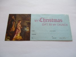 Catholic Vintage My Christmas Gift To My Church Envel Op - £8.72 GBP