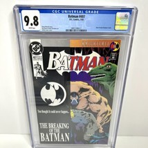 Batman #497 Bane Breaks Back D.C. DC 1993 CGC 9.8 NM/MT White Pages Comic - £80.86 GBP