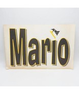 Vintage Pittsburgh Penguins Placard April 8 1997 Mario&#39;s First Retirement - £42.72 GBP