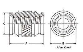 3000pcs ISB-M4 Ultrasonic/Heat Staking inserts Symmetrical Thru-Threaded Nut PCB image 2