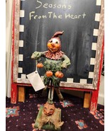 Unique Patti Doody Primitive Folk Art of Ghoul Scarecrow 16&quot; Figure - $384.09 CAD