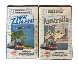 Worlds Greatest Train Ride Videos: New Zealand &amp; Australia VHS Tapes Edu... - $16.82
