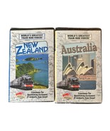 Worlds Greatest Train Ride Videos: New Zealand &amp; Australia VHS Tapes Edu... - $16.82
