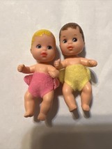 VTG lot  Baby Krissy 2 Dolls Mattel 1973 Replacement Parts Barbie Doll w diapers - $14.80