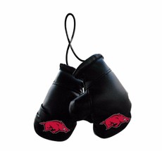 NCAA Arkansas Razorbacks 4&quot; Mini Boxing Gloves Rearview Mirror Auto Ornament - £5.49 GBP