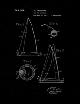 Rig For Sailboats Patent Print - Black Matte - $7.95+