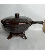 MARCREST Oven Proof Daisy Handled Casserole Dish w/ Stand Stoneware USA ... - $97.07 CAD