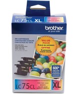 Brother Lc753Pks Xl High Yield 3 Pack - 1 Each Lc75C, Lc75M, Lc75Y Ink - £41.68 GBP