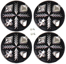 Set of 4 Screw Back Conchos Western Saddle 1-1/4&quot; Western Poker Engraved... - $459.21 MXN