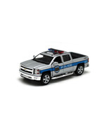 5&quot; 2014 Silverado Police or Fire Truck Silver Diecast Pull Back Action! - $223.31 MXN