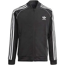 adidas Originals Unisex Youth Superstar Track Top GN8451 Black/White Size Small - $38.30