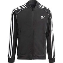 adidas Originals Unisex Youth Superstar Track Top GN8451 Black/White Siz... - $38.30