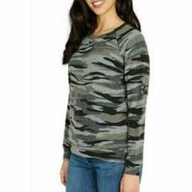 BUFFALO David Bitton Women's Long Sleeve Printed Cozy Top Heather Camo -... - $14.85