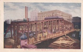 Madison Street Bridge Chicago Illinois IL 1908 Postcard Ashland OH A23 - £2.36 GBP