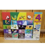 NEW 4 pk Puzzles-Alphabet, Numbers, Shapes &amp; Colors- 25 Pieces, Ages 3+ - $16.78