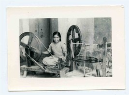 Young Woman l with Spinning Wheels Photo - £21.80 GBP