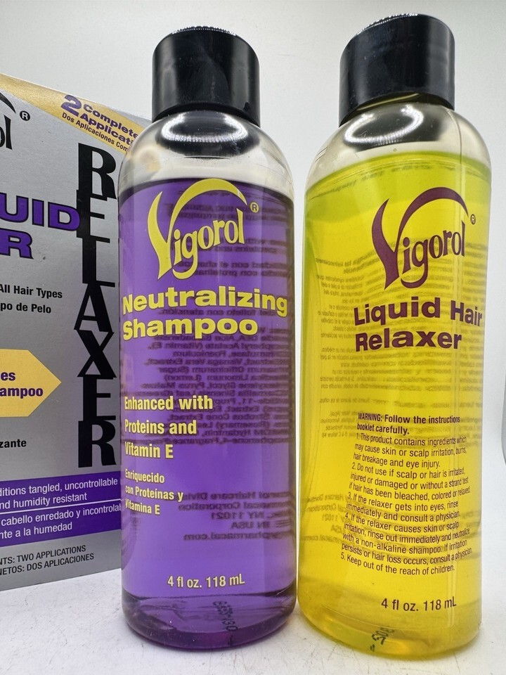 Vigorol Liquid Hair Relaxer & Neutralizing Shampoo 4oz Each Item image 4