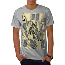 Wellcoda Ace of Spades Card Mens T-shirt, Gamble Graphic Design Printed Tee - £14.64 GBP+