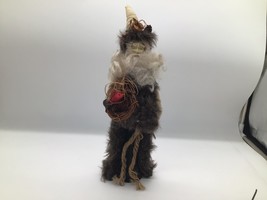 Rustic Woodland Santa Claus Figure – Faux Fur Beard 15” Tall Country Chr... - $363.45 MXN