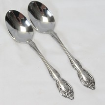 Oneida Brahms Oval Soup Spoons 6.875&quot; Lot of 2 Community - $11.75