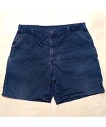 *READ* Carhartt Navy Original Fit Carpenter Canvas Cargo Shorts - Fits W... - €23,83 EUR